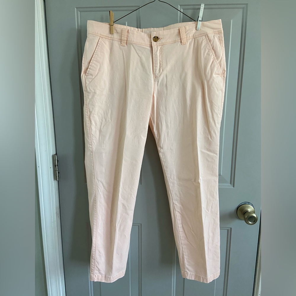 Old Navy Light Peach Ankle Pants